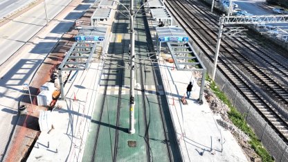 Kocaeli'de tramvay uzatılıyor...