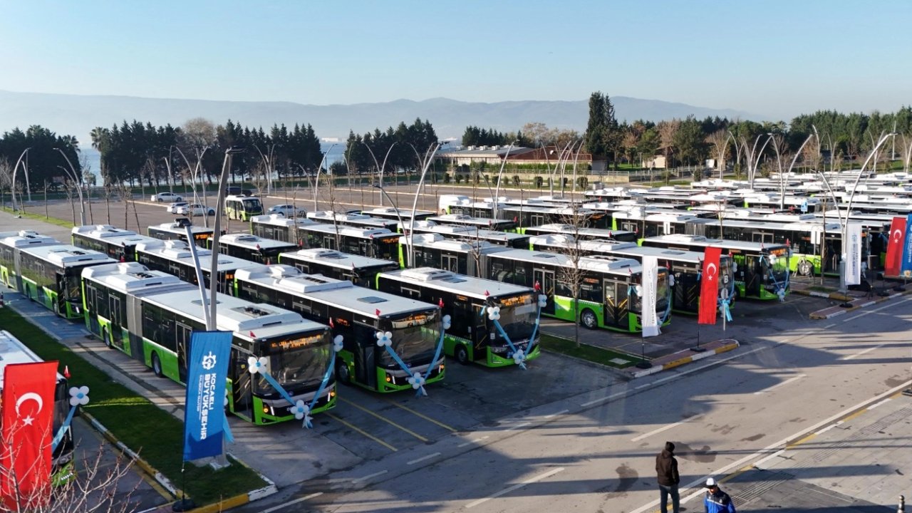 Kocaeli'nin ulaşım filosuna 68 otobüs takviye