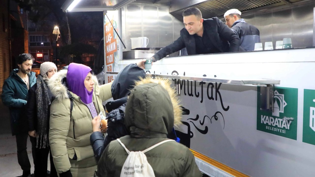 Konya Karatay'da Şeb-i Arus’a özel çorba ikramı