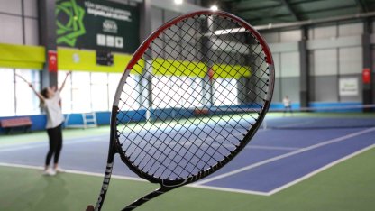 Konya Meram'da aileler 'kort'ta buluşuyor