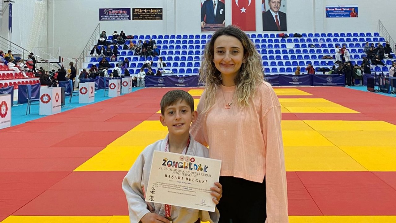 Kütahyalı minik judocudan gururlandıran başarı