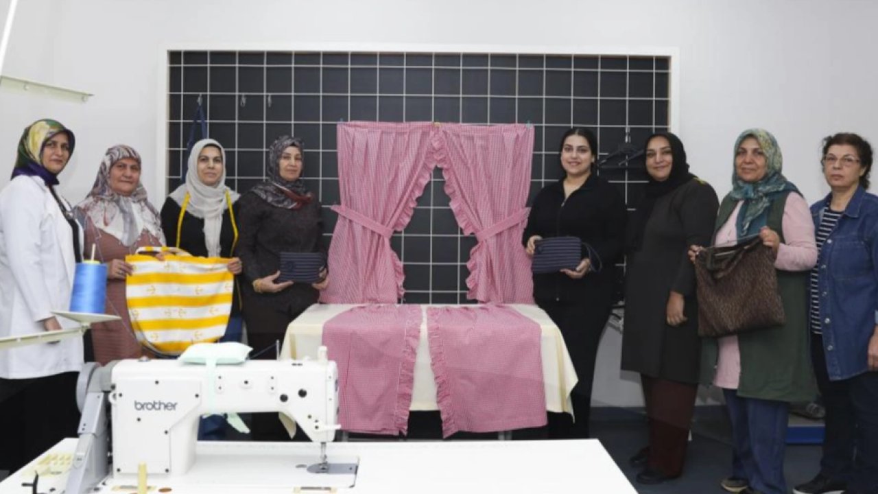 Mersin&#039;de özel birey annelerine dikiş kursu