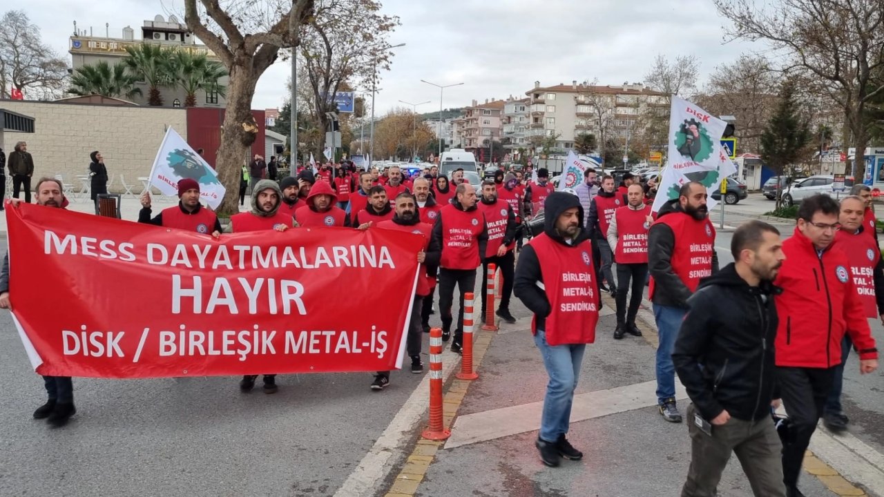 Metal işçisi Mudanya’da alanlara çıktı