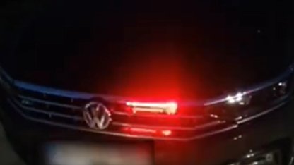 Mudanya'da çakar lambalı araca trafikten men!