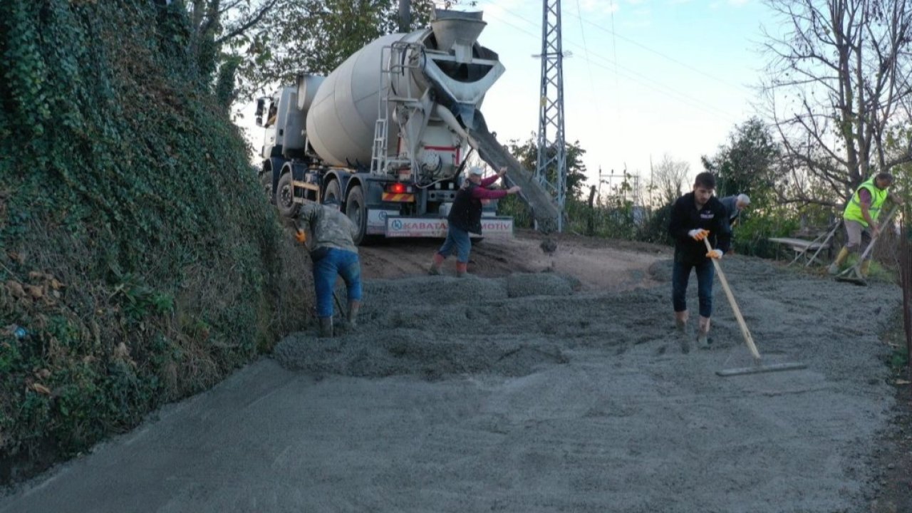 Ordu Çamaş’ta yeni yol çalışmasıyla ulaşım rahatlayacak