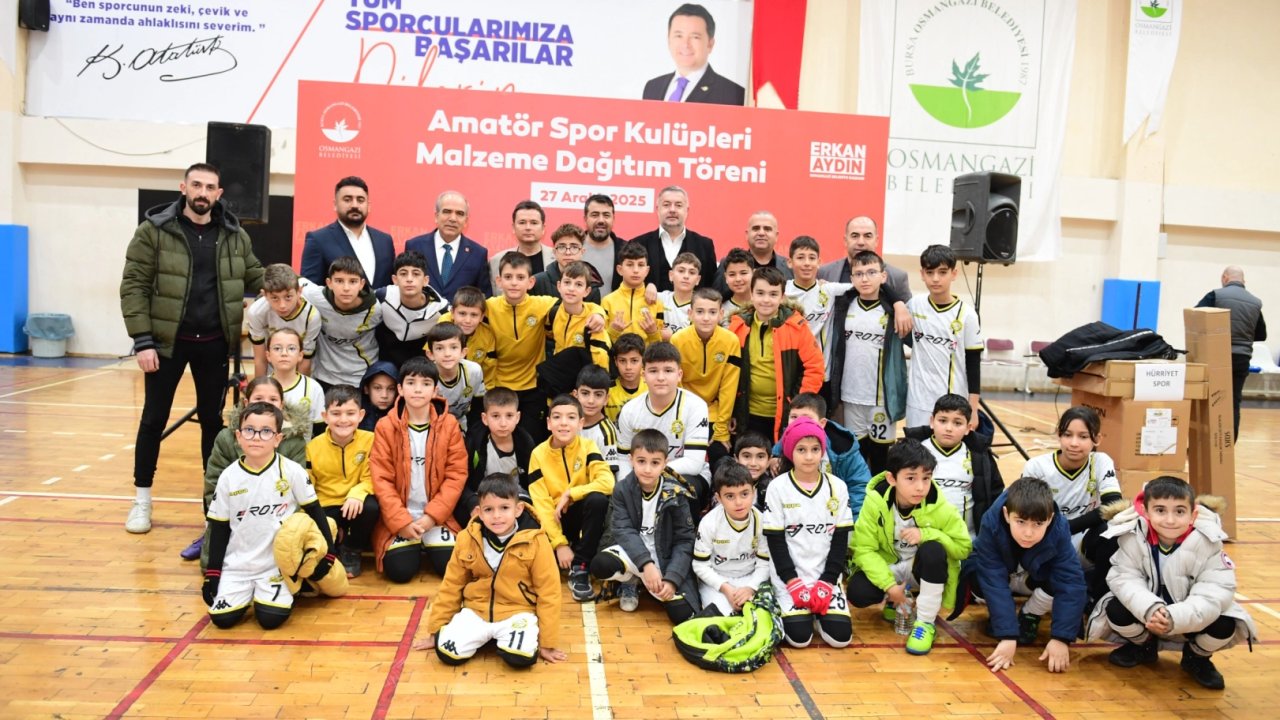 Osmangazi Belediyesi’nden amatör spor kulüplerine malzeme desteği