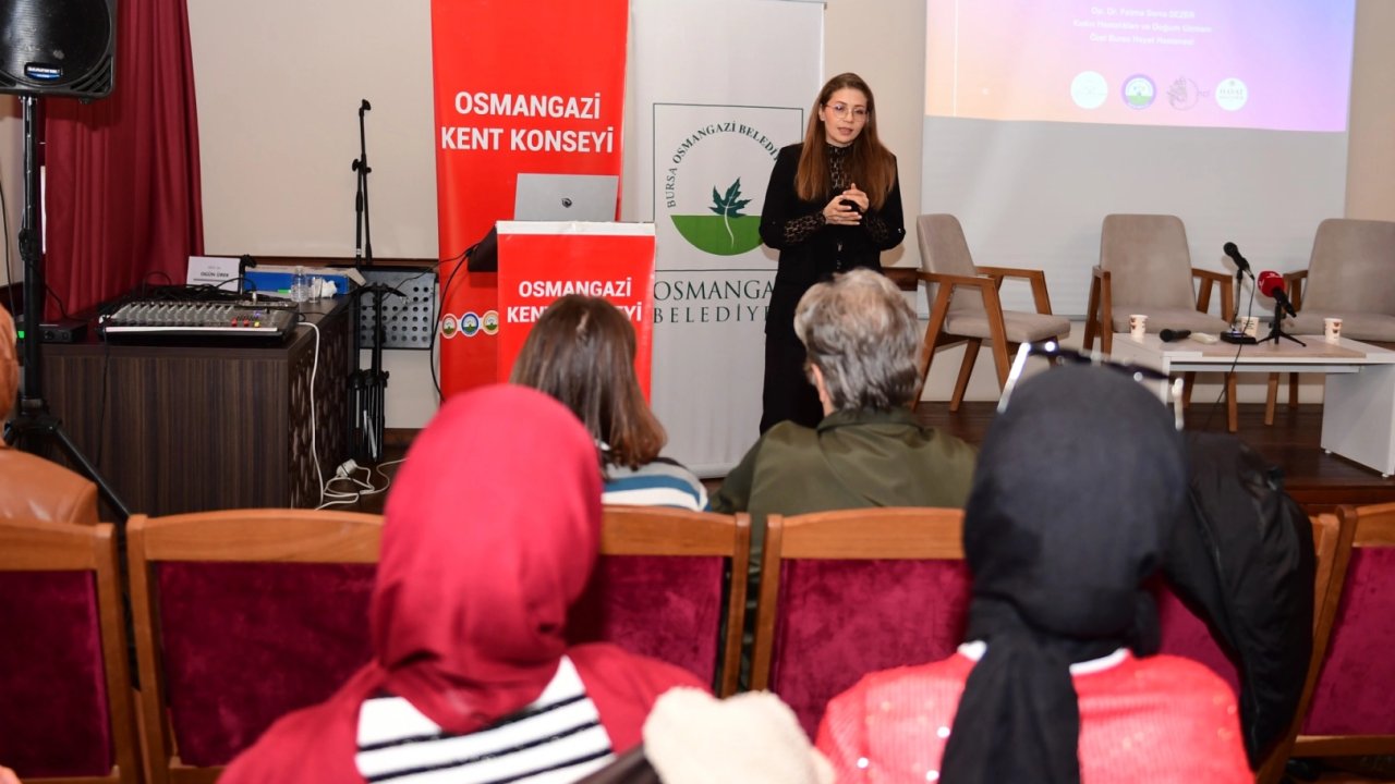Uzmanlar Bursa Osmangazi’de kadın sağlığını konuştu