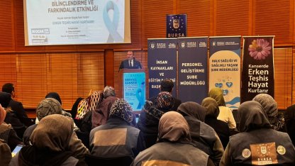 Bursa Büyükşehir'de kadın çalışanlarına 'erken teşhis' bilinci