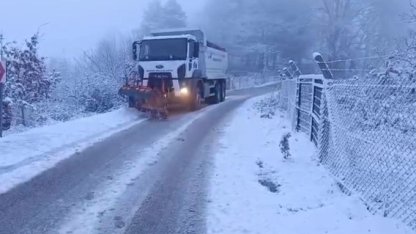 Bursa Büyükşehir'den kar mesaisi
