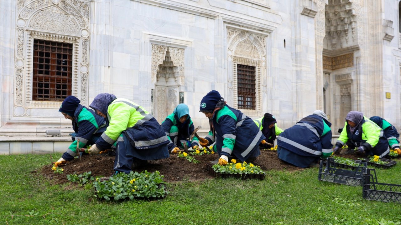 Bursa kışın da adeta çiçek bahçesi