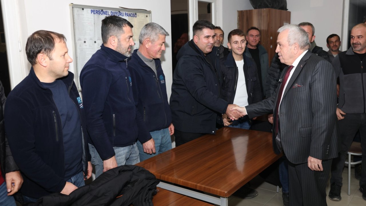 Bursa Nilüfer'de Başkan Şadi Özdemir’den karla mücadele ekiplerine teşekkür