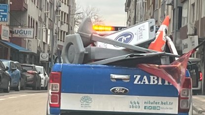 Bursa Nilüfer’de kaldırımlar işgallerden arındırılıyor