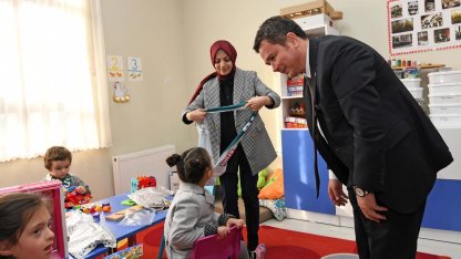 Bursa protokolü özel çocukların karne gününde buluştu