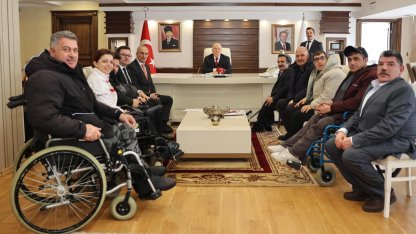 Erzurum'da Engelliler Meclisi'nden Başkan Sekmen'e ziyaret