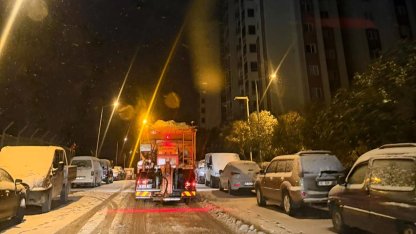 Kar yağışı Bursa Osmangazi’de hayatı aksatmadı