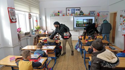 Kayseri Talas'tan iç ısıtan destek