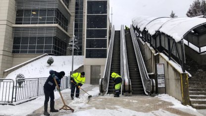 Kocaeli'de karla mücadelede 7/24 görevde
