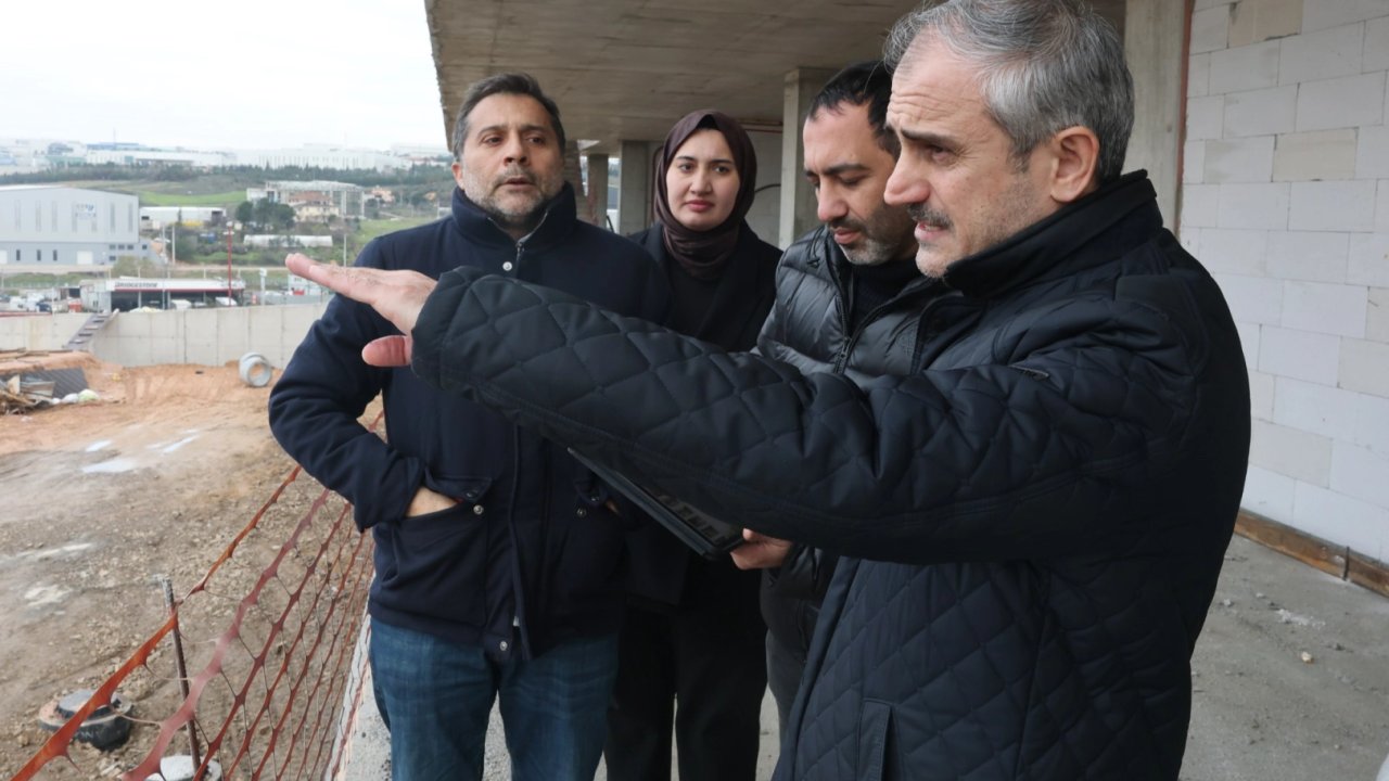 Koceli'de Spor Lisesi’nde inşaat hızla sürüyor