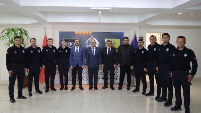 Konya'da komiserliği kazanan zabıta memurları görevde