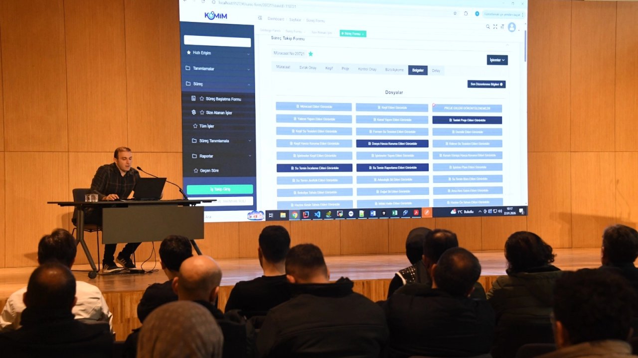 KOSKİ'nin yerli yazılımı için hizmet içi eğitim