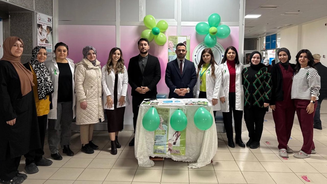 Kozluk’ta serviks kanseri farkındalık etkinliği düzenlendi