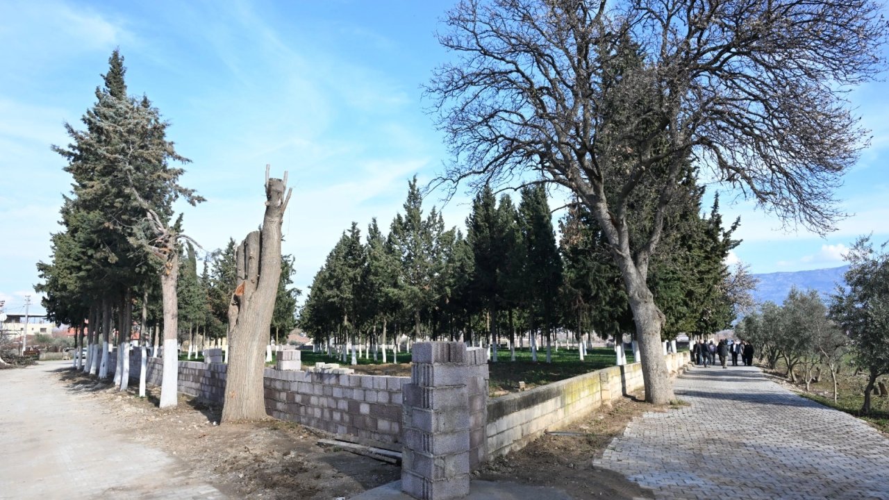 Manisa'da Aşağı Koçaklar Mezarlığı güvenli hale getirildi
