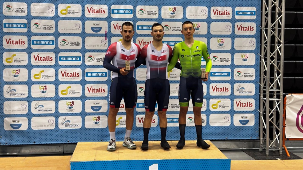 Milli bisikletçiler Portekiz'de kürsüyü paylaştı