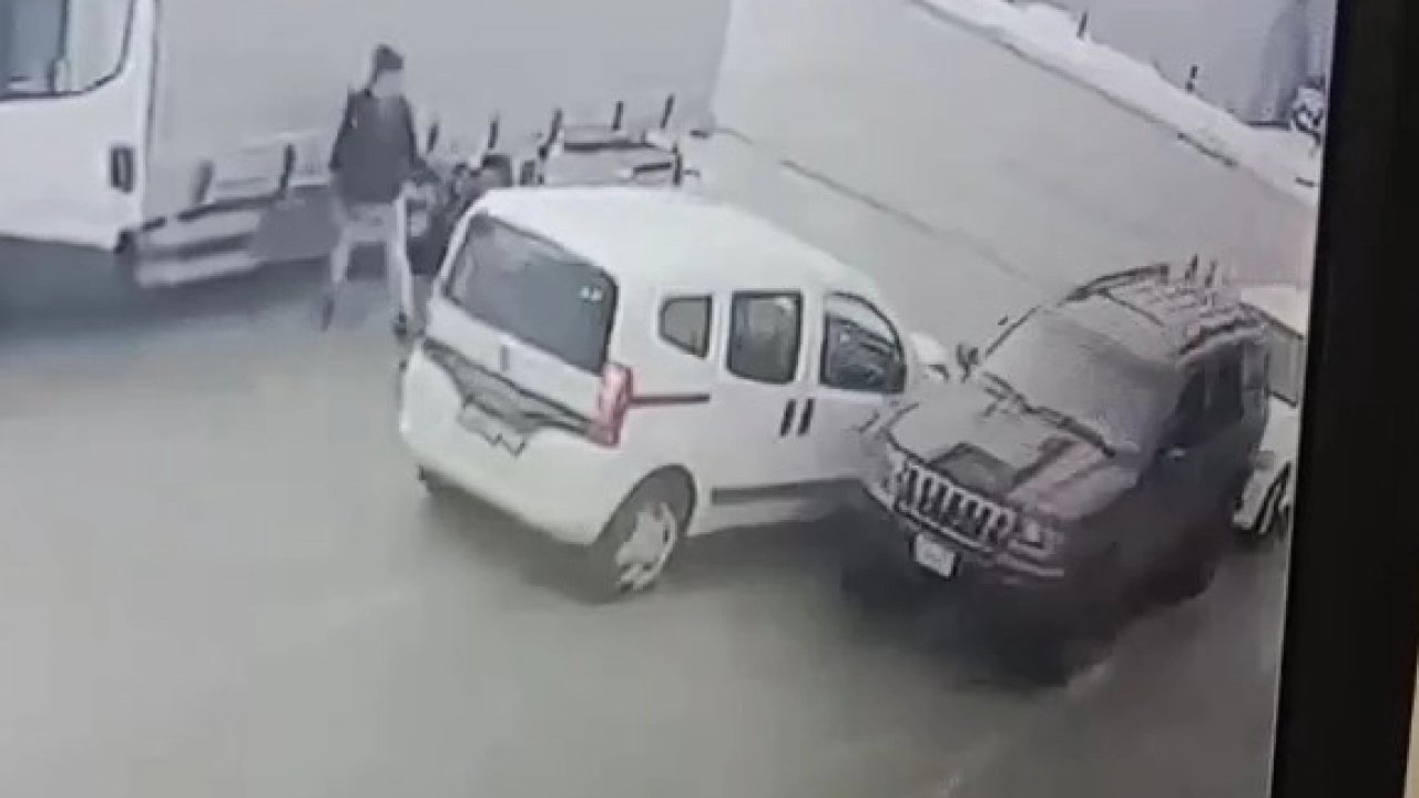 Muayene istasyonunda fren testi kazası!