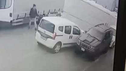 Muayene istasyonunda fren testi kazası!