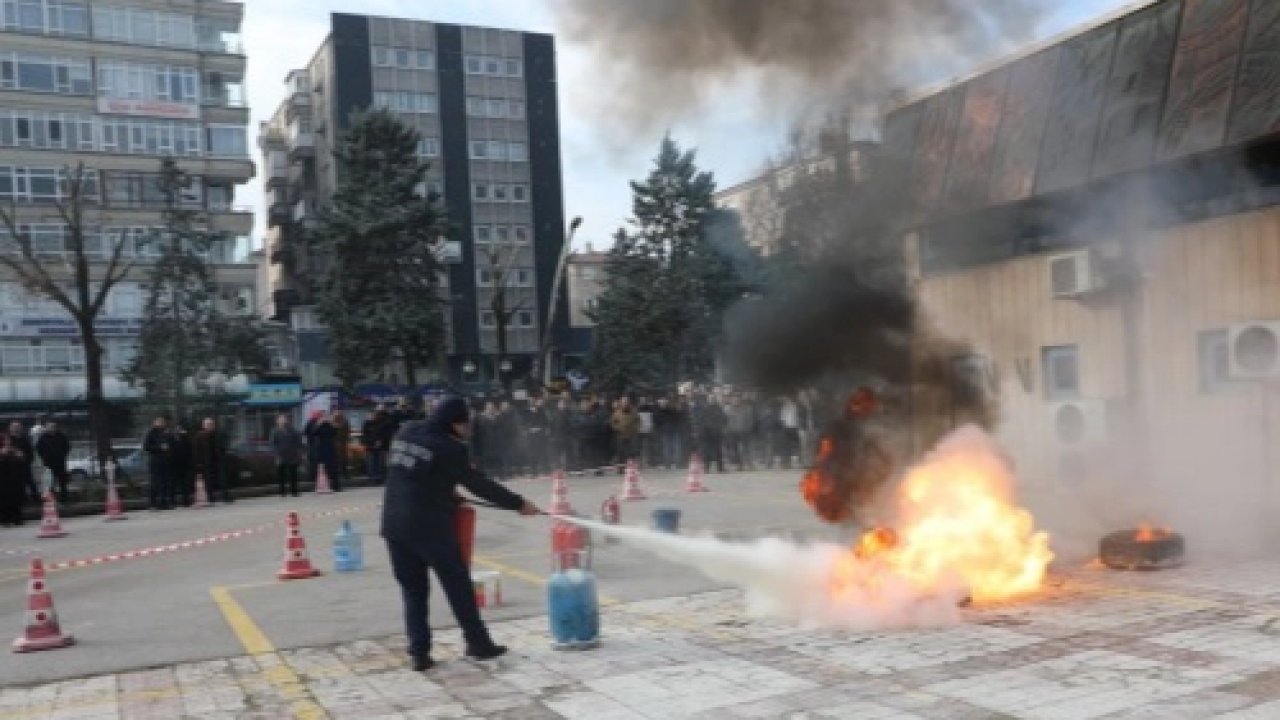 SHGM'de yangınla mücadele tatbikatı