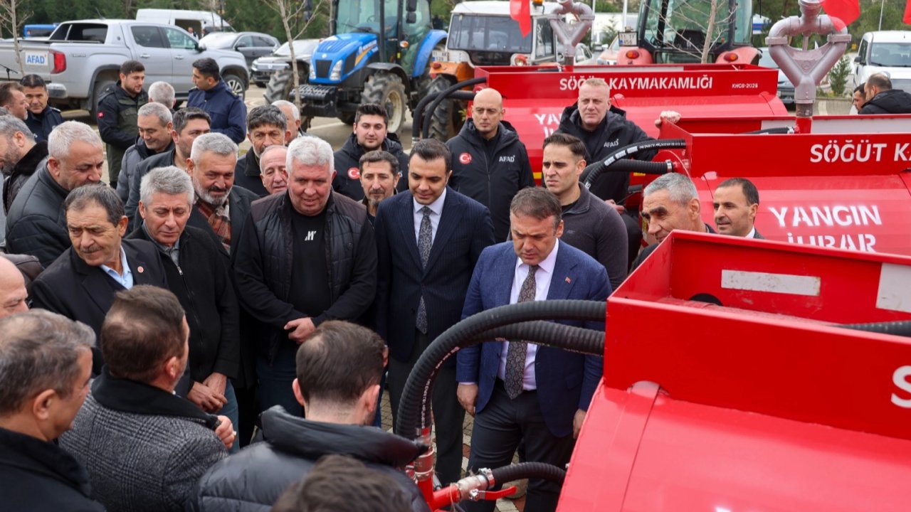 Söğüt’te köylere destek: 15 adet su tankeri teslim edildi
