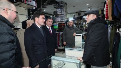 Tokat'ta Başkan Yazıcı'dan esnaf ziyareti