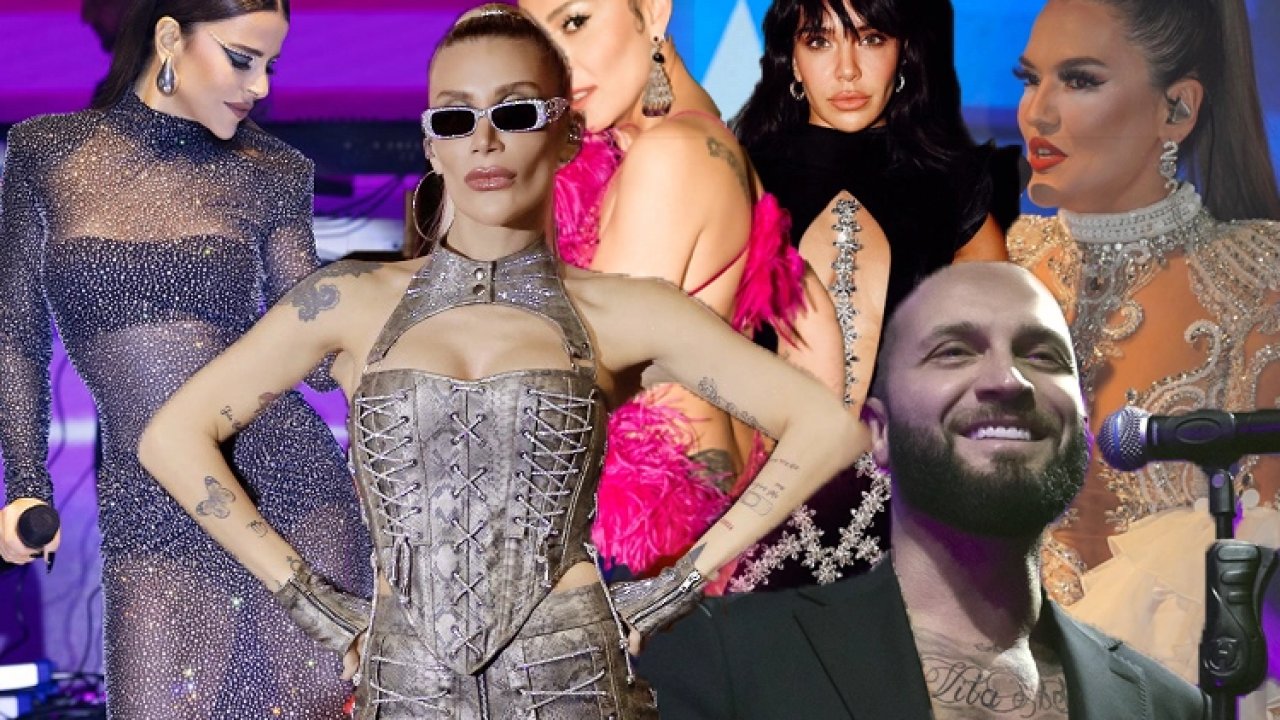 Ünlü isimler yeni yılı sahne ışıkları altında karşıladı