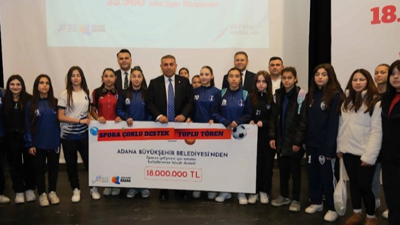 Adana Büyükşehir Belediyesi’nden amatör spor kulüplerine destek