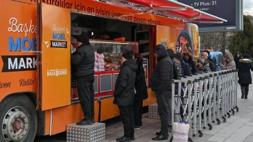 Ankaralılarla ete Mobil Market'le kavuştu