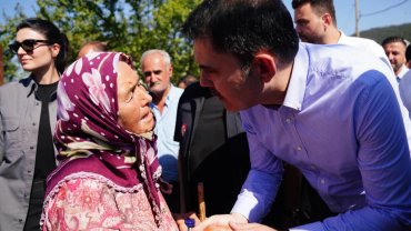 Bakan Kurum'dan 'Sındırgı afet konutları' paylaşımı