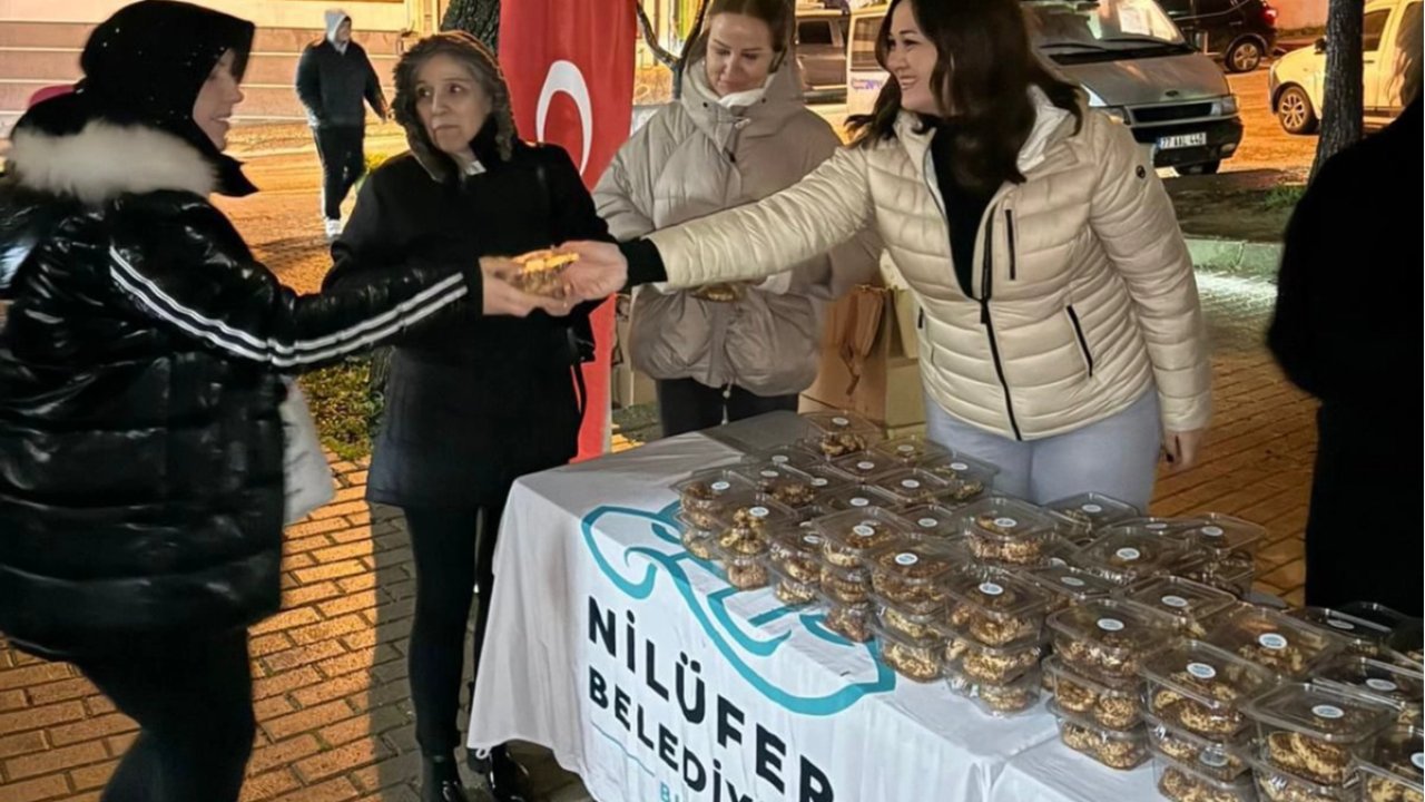 Bursa Nilüfer’de Berat Kandili bereketi