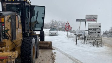 Bursa Nilüfer’de kar mesaisi