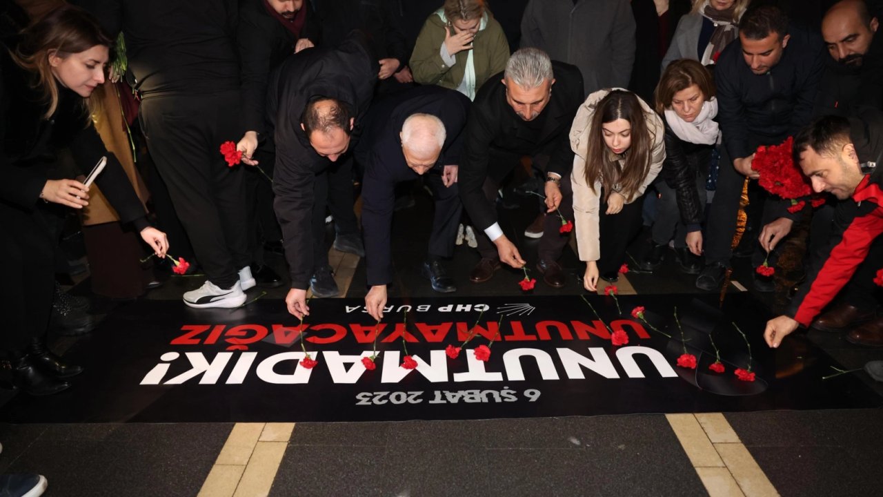 CHP Bursa’dan 6 Şubat anması