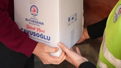 Denizli'de ramazan bereketi kapı kapı yayılıyor