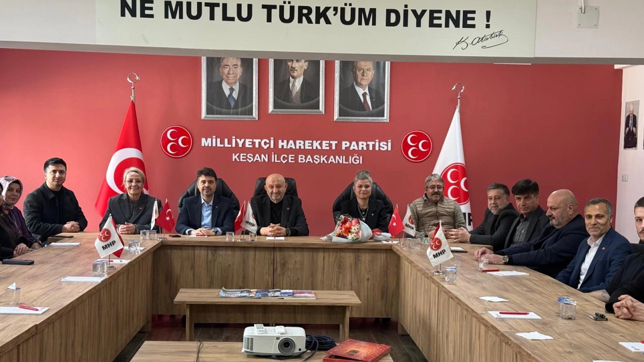 Edirne Keşan’da AK Parti’den MHP’ye 57. yıl ziyareti