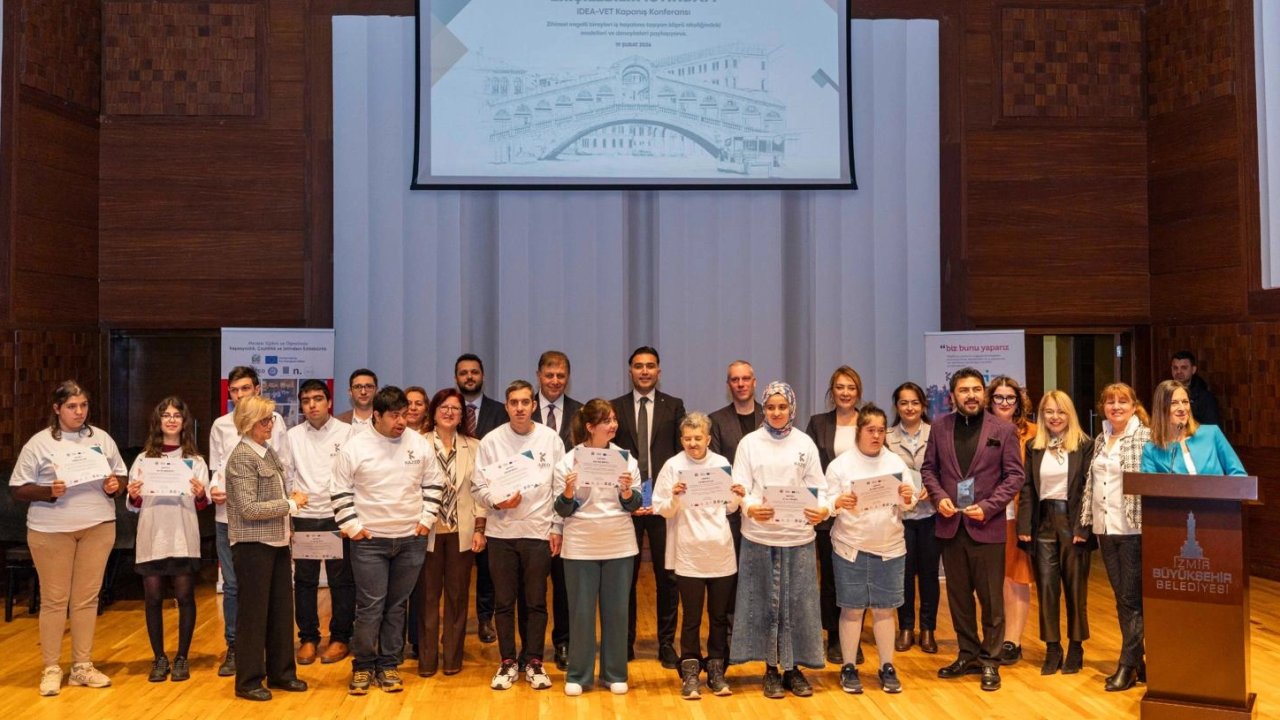 IDEA-VET Projesi kapanışında zihinsel engelliler sertifikalarını aldı