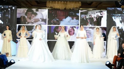 İstanbul’da gelinlik defilesi moda severleri büyüledi