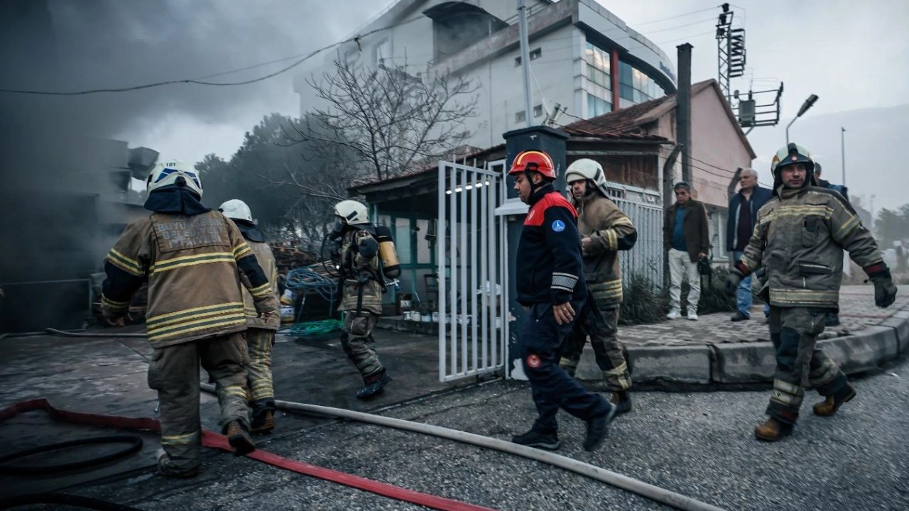 İzmir Bornova’daki fabrika yangını söndürüldü