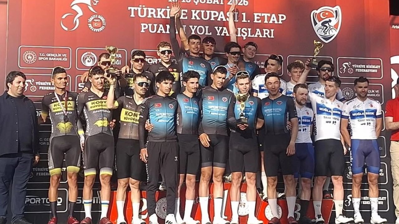 Konyalı bisikletçiler 'Puanlı Yol'da ikinci oldular