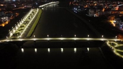 Ordu'da Yeni Melet Köprüsü ışıl ışıl oldu