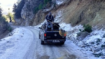 Alanya yollarında kış mesaisi sürüyor