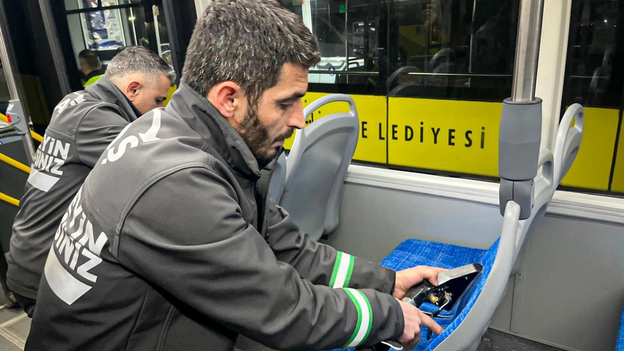 Bursa Büyükşehir’den toplu taşıma araçlarına bayram temizliği