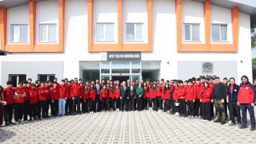 Bursa Nilüfer'de Deprem Simülasyon Merkezi 'eğitim mutfağı'na dönüştü