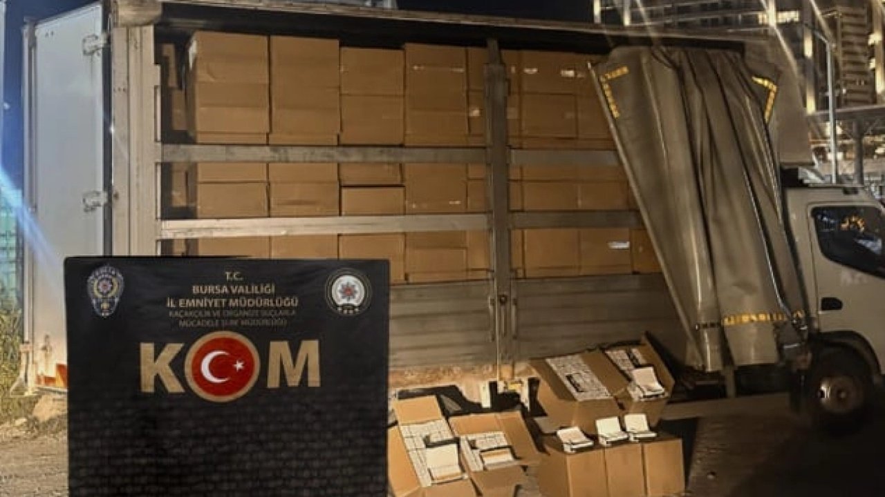 Bursa’da 3 milyon kaçak makaron ele geçirildi